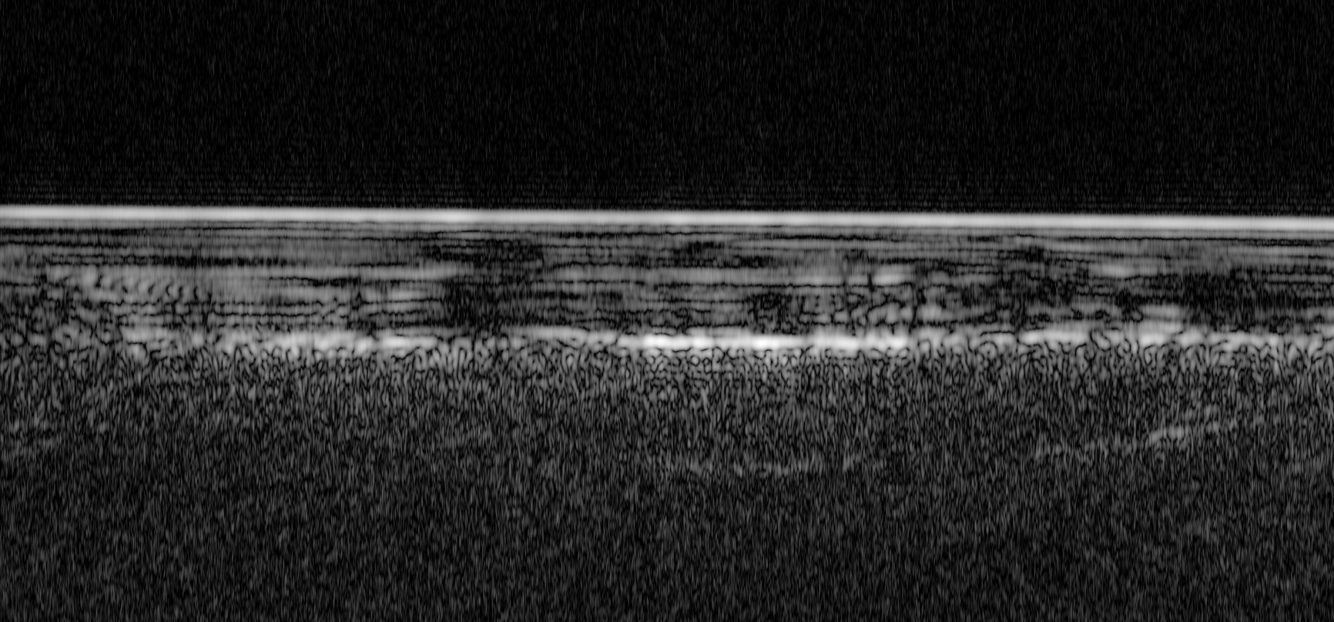 foto bianco e nero scattata dallo strumento marsis della sonda mars express