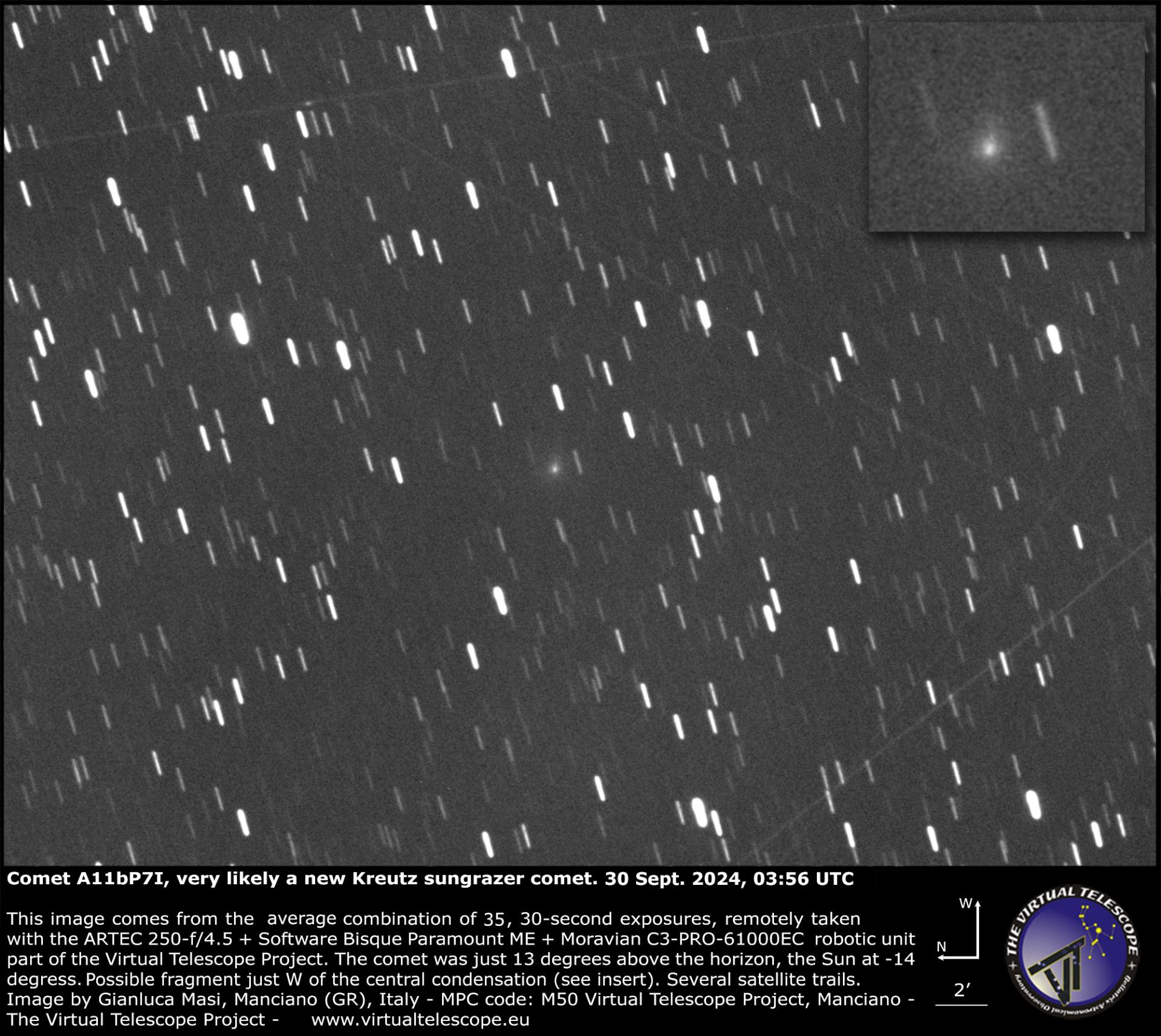 cometa A11bP7I virtualtelescope masi