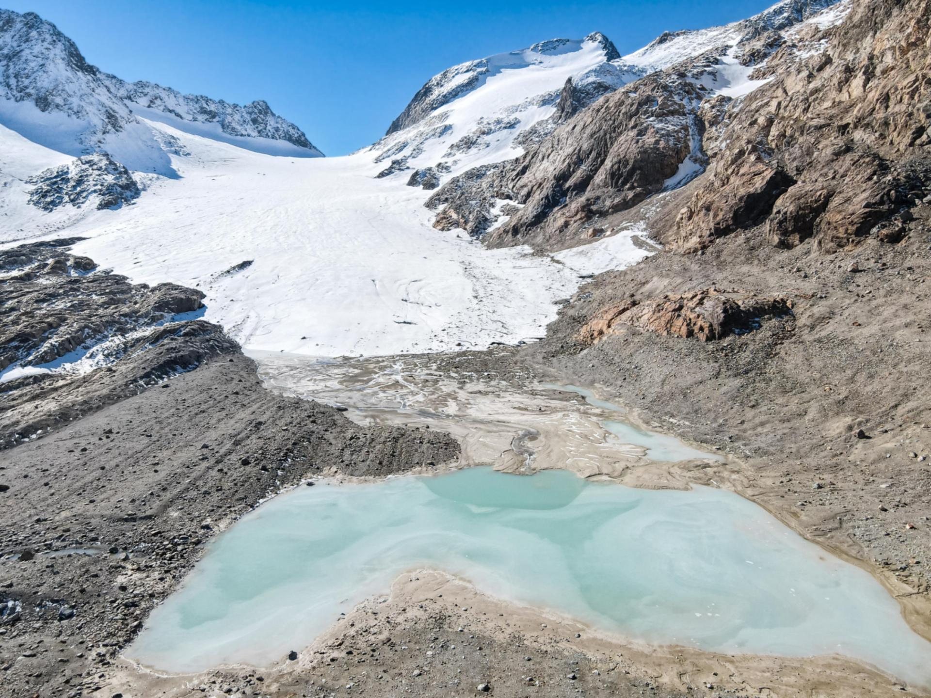 scioglimento ghiacciai acqua ghiaccio montagne